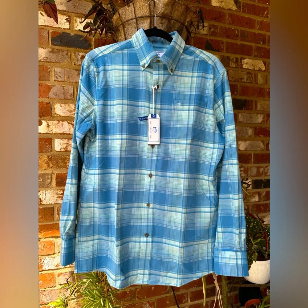 Southern Tide NWT men’s lightweight soft flannel long sleeve shirt size Small - Picture 1 of 5